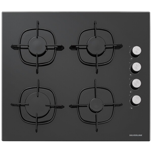 Silverline Siyah Cam Ankastre Set BO6504B01   CS5335B01   3457 Soho 60 3