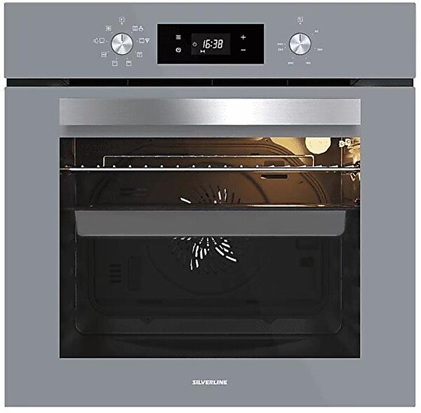 Silverline Gri Cam Ankastre Set (3420 - CS5335S01 - BO65E4S01)