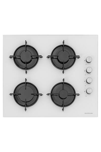 Silverline Beyaz Cam Ankastre Set (3481 Flam - CS5349W01 - BO65eEW01)