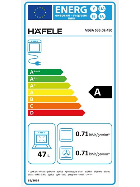 Hafele 45 CM Siyah Ankastre Set (Lumino - Vega - Vega)