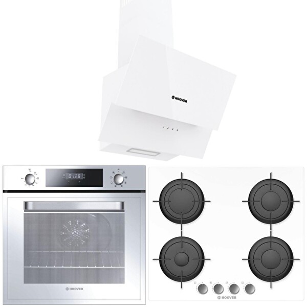 Hoover Beyaz Ankastre Set (HDG6CGWTK - HVW6MW - HOT 3051 WI)