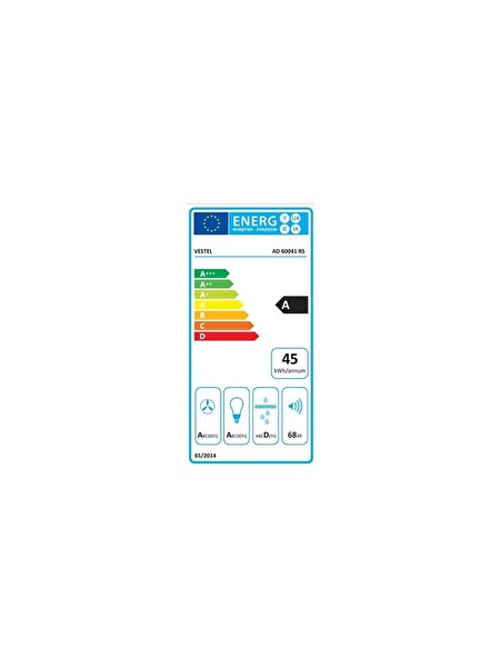 Vestel AD 60041 RS Siyah Ankastre Davlumbaz