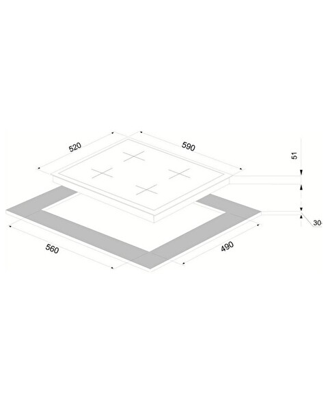 Vinola Dijital Beyaz Camlı Dokunmatik 6+1 Fonksiyon Ankastre Set (MCWG104.601 - MOFA104.111.06 - 6310.111.12)