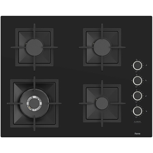 Ferre FryArt Artline Steam 9 Programlı Dijital Turbo Siyah Ankastre Set - (QEP64CS - SC405-WFA - D063-SA)