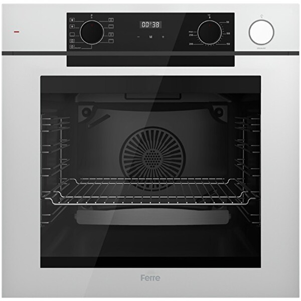 Ferre FryArt Artline Steam 9 Programlı Dijital Turbo Beyaz Ankastre Set - (QEP64CB - SC406-WFA - D064-SA)