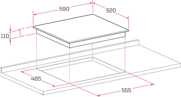 Termikel Beyaz Ankastre Set (BO O6555C W - BH P6194C W)