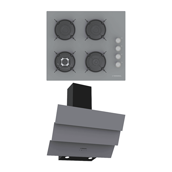 Termikel Gri Ankastre Set (BH P6194C A - CH S6532C BA)