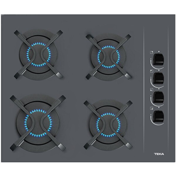 Teka GBC 64002 KBC ST Döküm Izgara Gri Ankastre Ocak