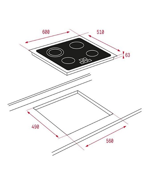Teka Siyah Ankastre Set (TL 6210 - TZ 6316)