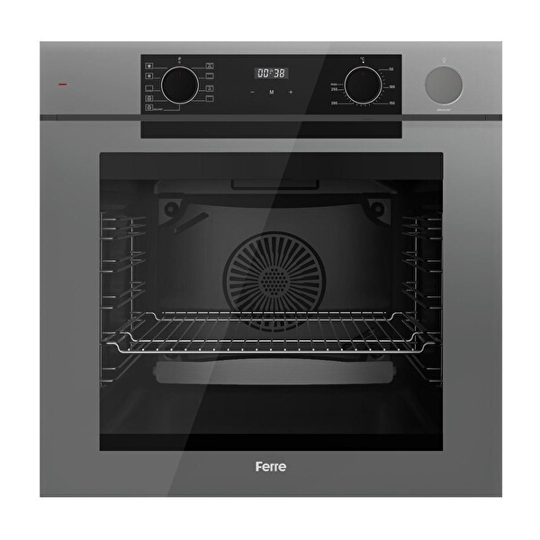 Ferre Steamart Fryart Silentart Serisi Gri Ankastre Set (SC408-WFA - QEP64CPR - D079-SA) - Döküm Izgara - 65 CM Ocak