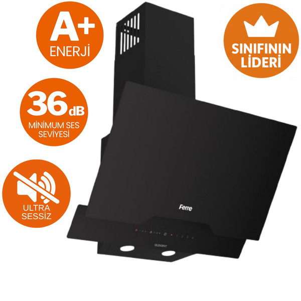 Ferre FlowArt Arvio Vitroseramik Elektrikli Ankastre Set (QBL62CS - MS261 - D063-SA)