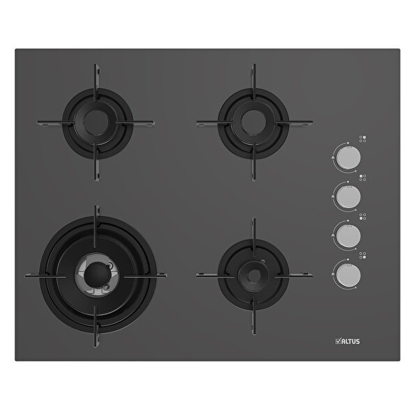 Altus 570 G - 189 Dg Woklu - 322 G Dijital Turbo Gri Cam Ankastre Set