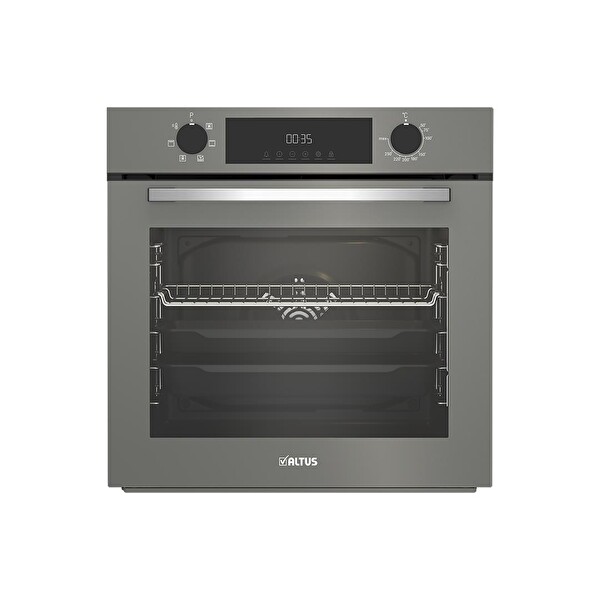 Altus 570 G - 189 Dg Woklu - 322 G Dijital Turbo Gri Cam Ankastre Set