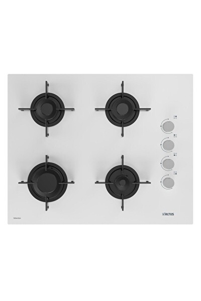Altus 321 W - 159 Dw 65 CM Ocak - Altus Süpürge Hediyeli 2'li Beyaz Cam Ankastre Set