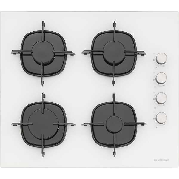 Silverline Beyaz Cam 2'li Ankastre Set BO6504W01   CS5335W01 3