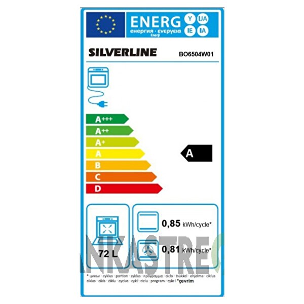 Silverline Beyaz Cam 2'li Ankastre Set BO6504W01   CS5335W01 4