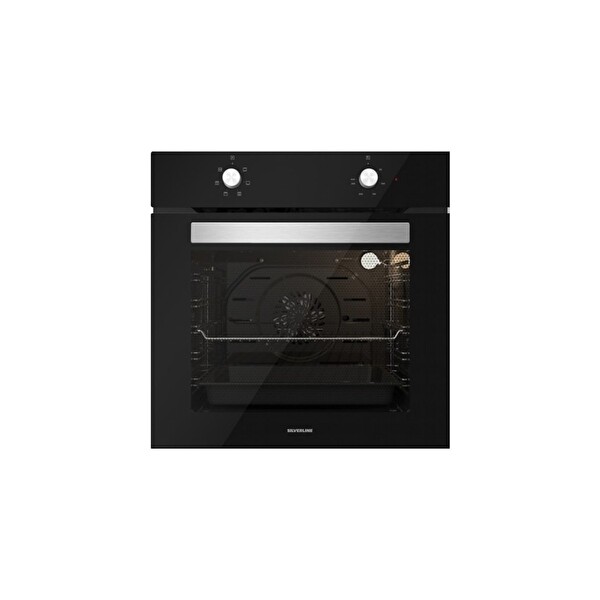 Silverline Siyah Cam Ankastre Set  BO6501B01   CS5335B01   3457 Soho 60  4