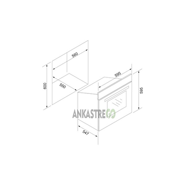Silverline 2'li Beyaz Cam Ankastre Set ( BO6502W02 - CS5343W01 )