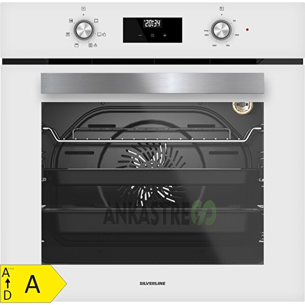 Silverline 60 CM Beyaz Cam Ankastre Set ( BO6502W02 - CS5343W01 - 3420 Classy )