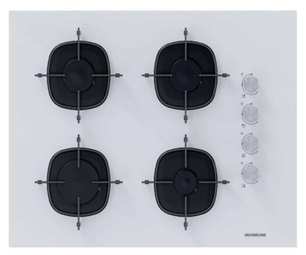 Silverline 2'li İkili Beyaz cam Ankastre Set CS5665W01 65CM Ocak -BO6502W02 Turbo Fırın