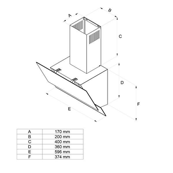 Simfer 8739 60 CM Premium Beyaz 2 Cam Inox Dekorlu Davlumbaz