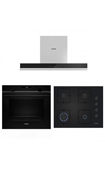 Siemens Ankastre Set Siyah ( HU736AEG0T - EO7C6PP30O - LC67BBK00T )