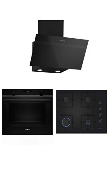 Siemens Ankastre Set Siyah ( HU736AEG0T - EO6C6PP30O - LC64KPJ60T )