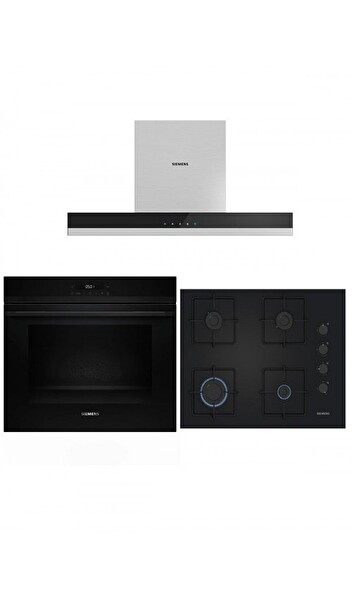 Siemens Ankastre Set Siyah ( HJ852GYB0T - EO7C6PP30O - LC67BBK60T )