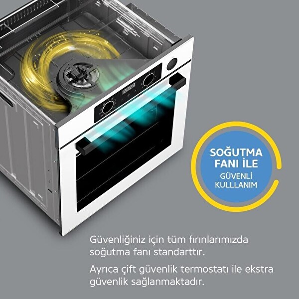 Simfer 9 Fonksiyon QS Dijital Gri 2'li Ankastre Set (8223 - 3538)