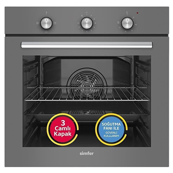 Simfer 4 Fonksiyon Trend Mekanik Silver Power Turbo 2'li Ankastre Set (8224 - 3537)