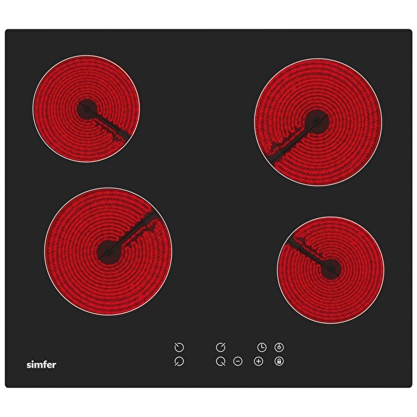 Simfer 9 Fonksiyon QS Dijital Power Turbo Gri Elektrikli 2'li Ankastre Set 8223   3970 3