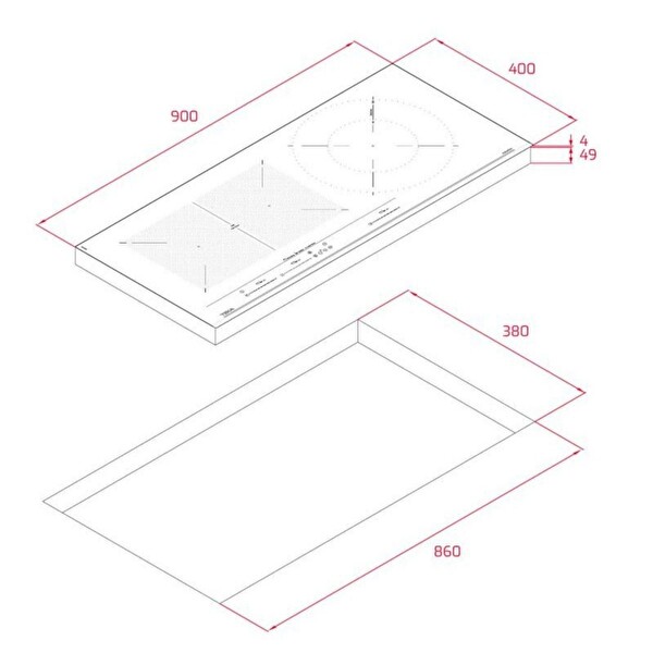 Teka IZC 93301 MSP Flex Zone 90 CM İndüksiyon Ocak