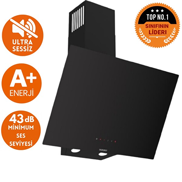 Ferre Ve AFM Tech Markalı KAO Sessiz Turbo Dijital Siyah Ankastre Set (D077-SA - FM7700 - FM-BD2200)