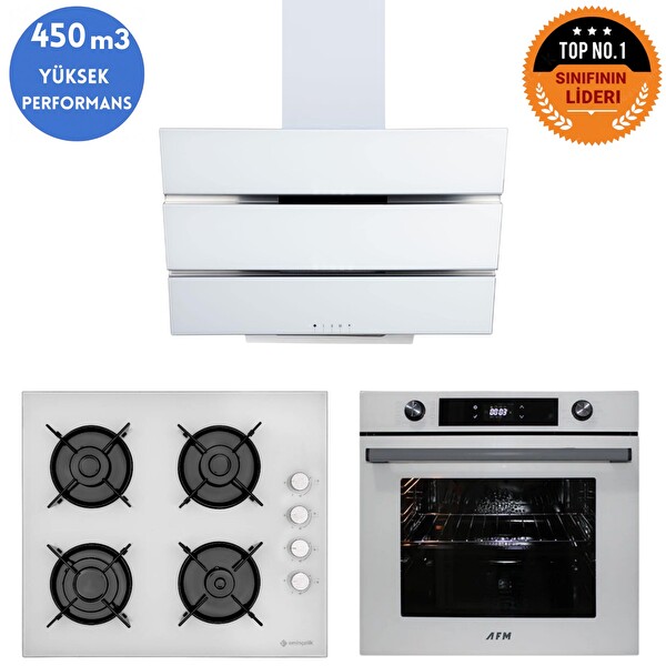 Eminçelik Ve AFM Tech Markalı Plus Dijital Turbolu Ankastre Set (12 226 - FM7701 - FM3251)