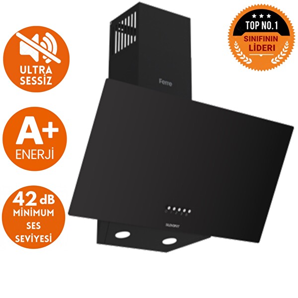 Ferre Ve AFM Tech Markalı Sessiz Elektrikli Siyah Dijital Ankastre Set (D086-SA - V6-04 - FM7700)