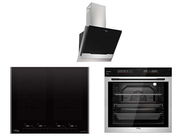 Tommatech TT500 Inox Ankastre Elektrikli Set (TAF6001IS - TAI6001BG - TDE6002BGI)