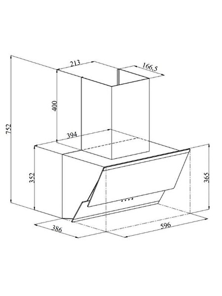 Silverline 3490 Oslo Duvar Tipi Davlumbaz 60 CM Gri