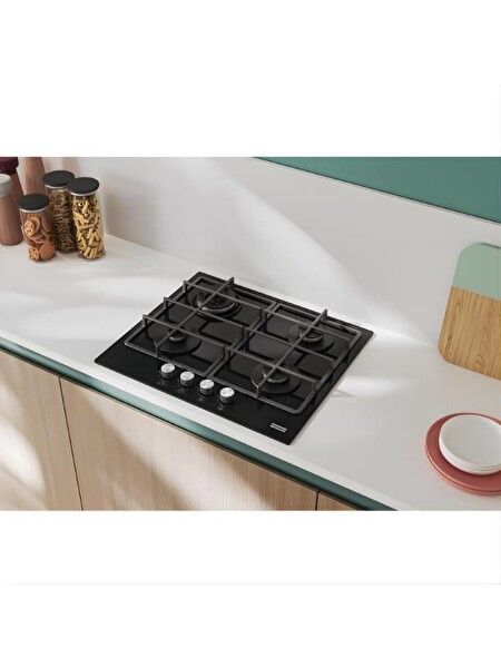 Franke FHSM 604 3G DC BK C Siyah Gazlı Ankastre Ocak