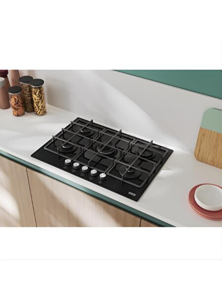Franke FHSM 755 4G DC BK C Siyah Gazlı Ankastre Ocak