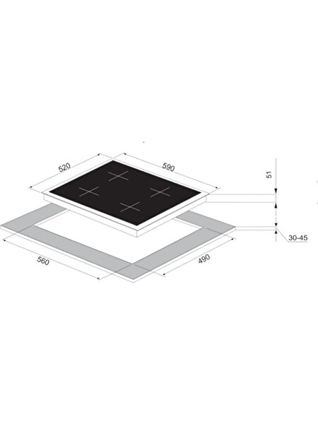 Narte Yeni Nesil Ankastre Set (OV401W - CG20060W - H10060WX)