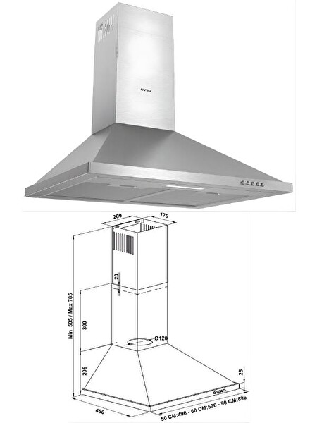 Hafele Eternal Inox Ankastre Set 2 (Eternal Fırın-Eternal Ocak- Eternal Davlumbaz)