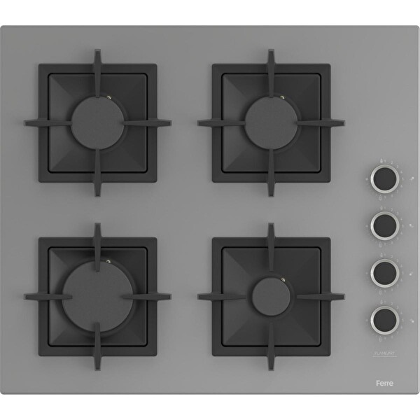 Ferre 2'li Gri Cam Ankastre Set (XE61MDV - SC208)