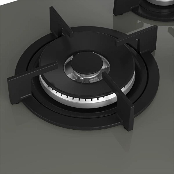 Beko BOCD T 7521 DWKG Wok Gözlü Gri Cam Ankastre Ocak