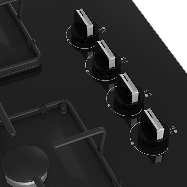 Beko BOCD K 6510 ES Siyah Cam Ankastre Ocak