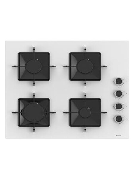 Ferre Flowart Serisi 2'li Beyaz Ankastre Set (QBL62CB - SS206)