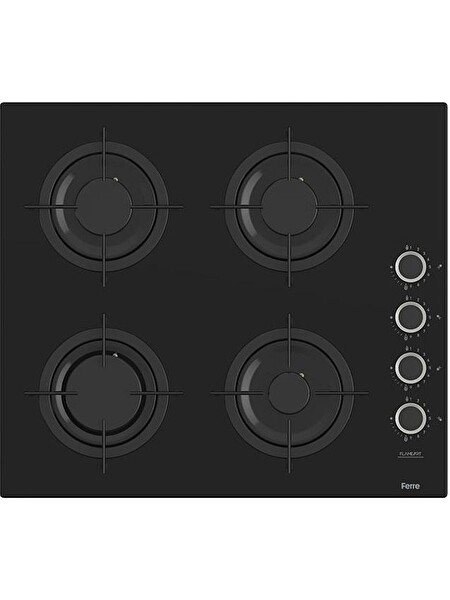 Ferre Steamart-Fryart-Silentart Serisi Siyah Ankastre Set (CS205-FA - QEP64CS -D077-SA ) - Emaye Izgara - Kademeli Musluk