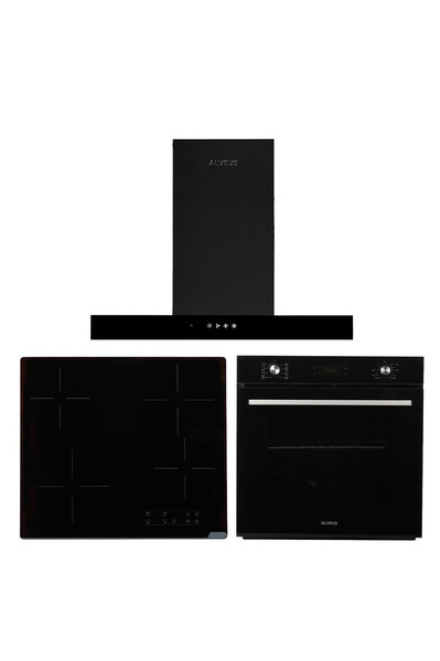 Alveus Vitro 627 Siyah 3'lü Ankastre Set (Lara - Vitro - MFA627)