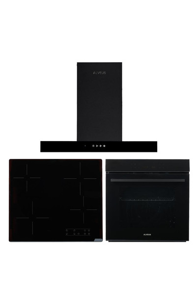 Alveus Vitro 829 Siyah 3' lü Ankastre Set(LARA-VİTRO-MFA829)