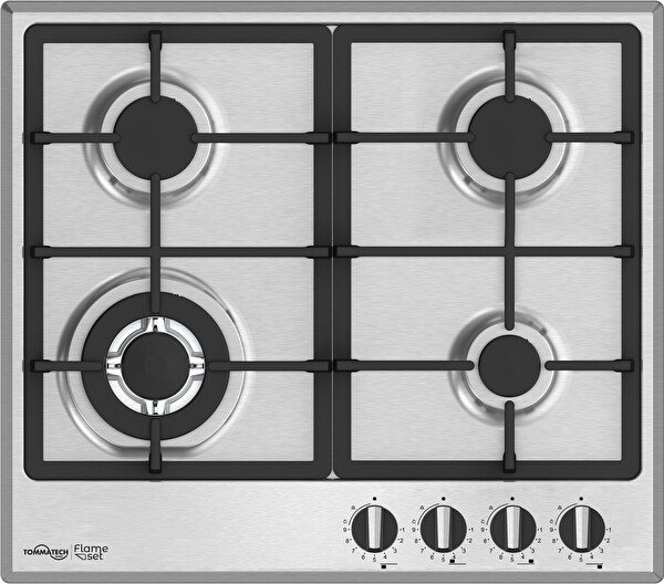 Tommatech TAO6005IM 60 CM Inox Metal Ankastre Gazlı Ocak