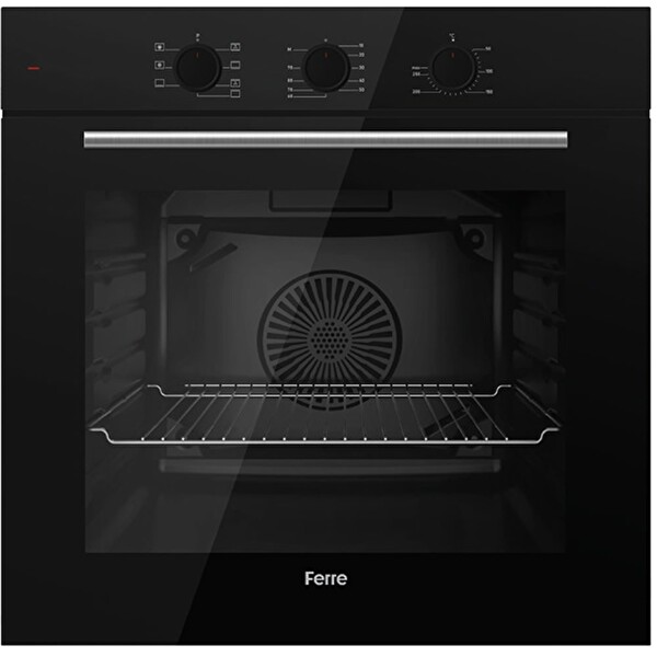 Ferre FlowArt QBL62CS - SS205 - D086 SA Siyah Ankastre Set
